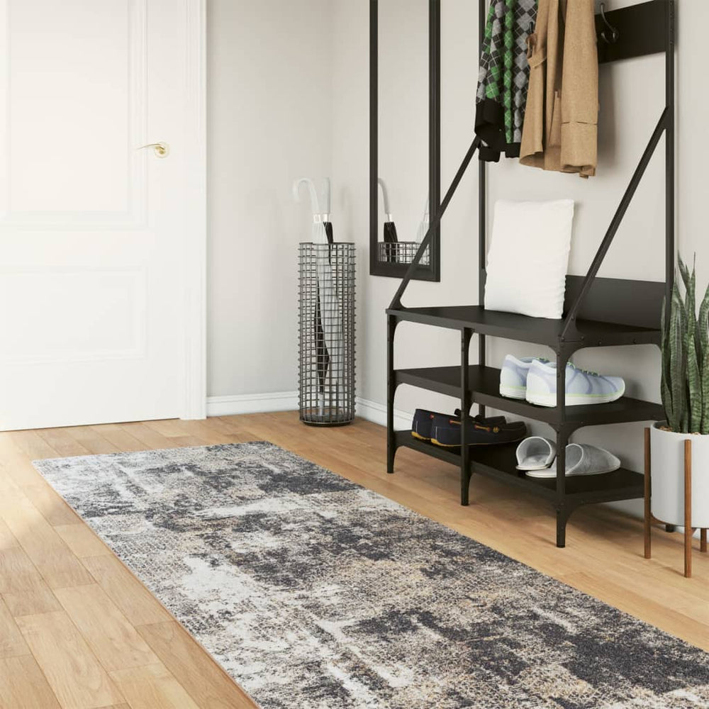 vidaXL Washable Rug Multicolored 80x300 cm
