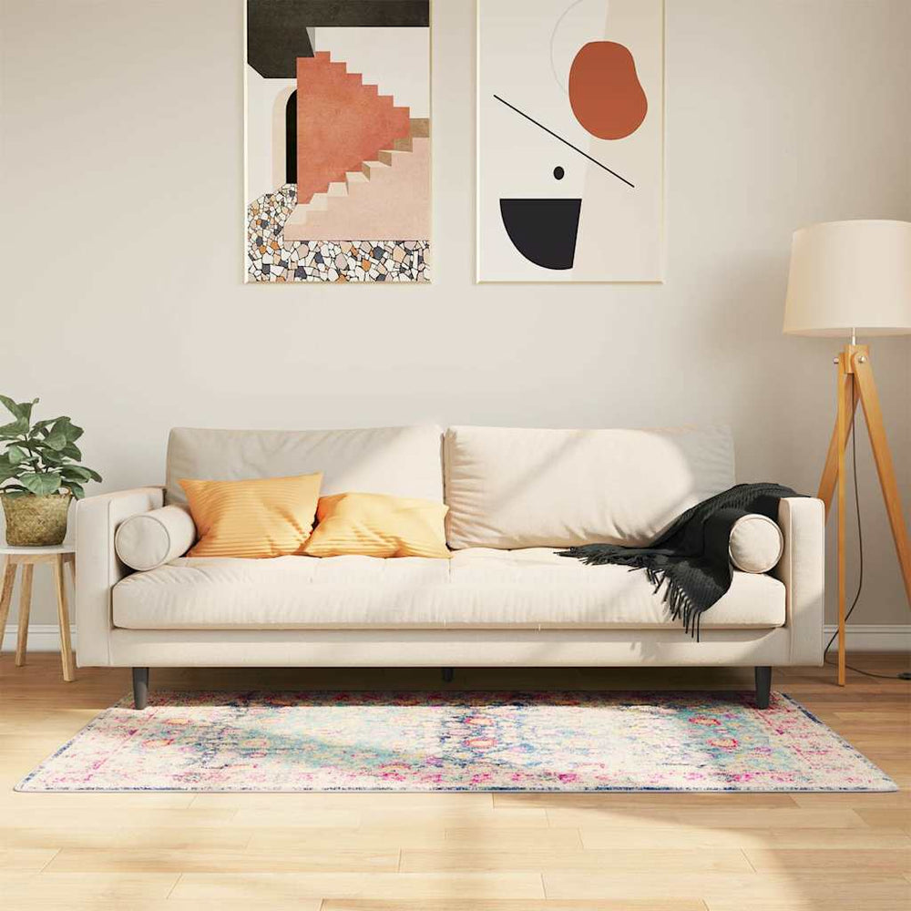 vidaXL Washable Rug Multicolour 80x150 cm