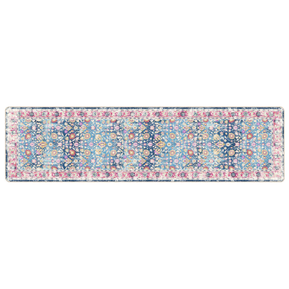 vidaXL Washable Rug Multicolored 80x300 cm