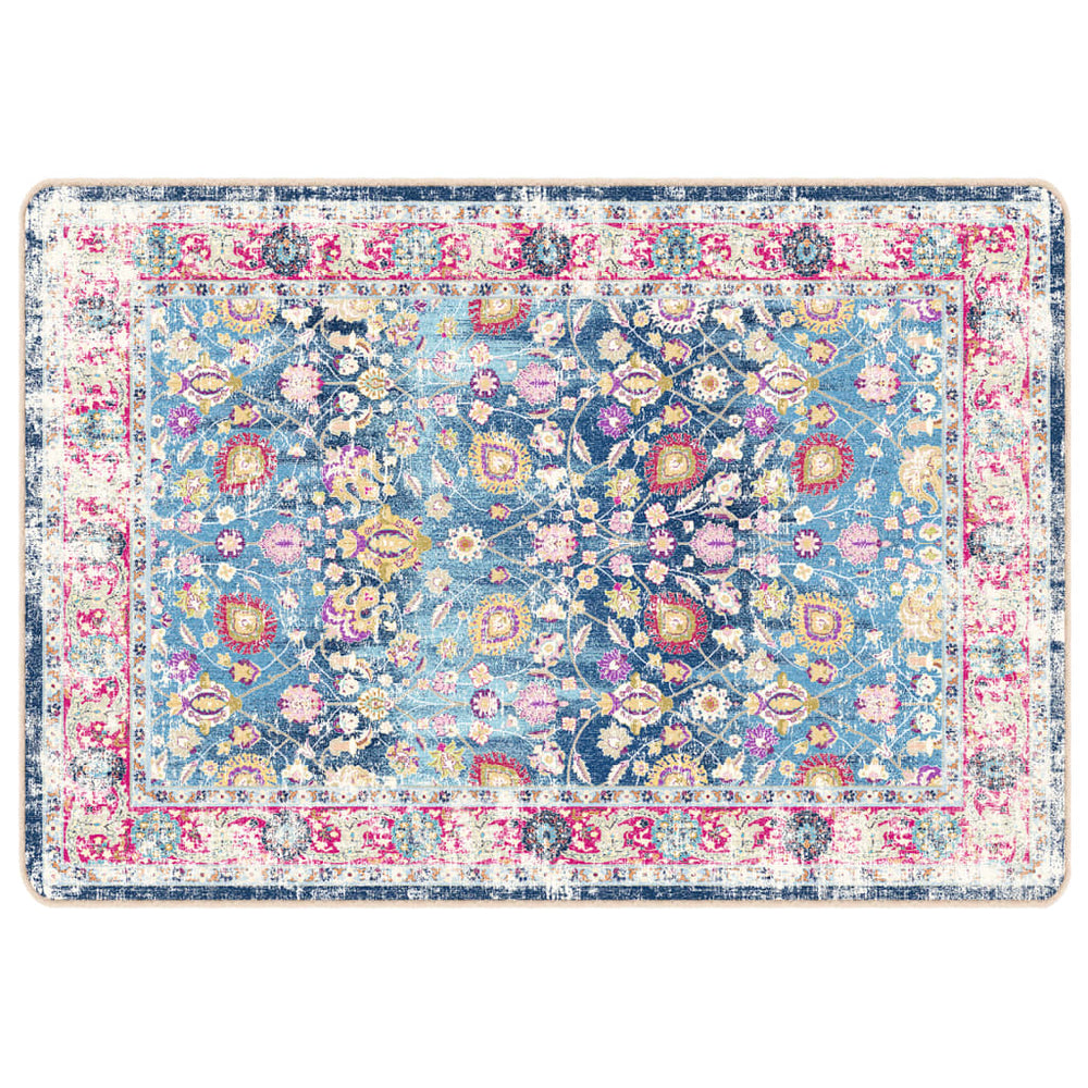 vidaXL Washable Rug Multicolored 120x180 cm