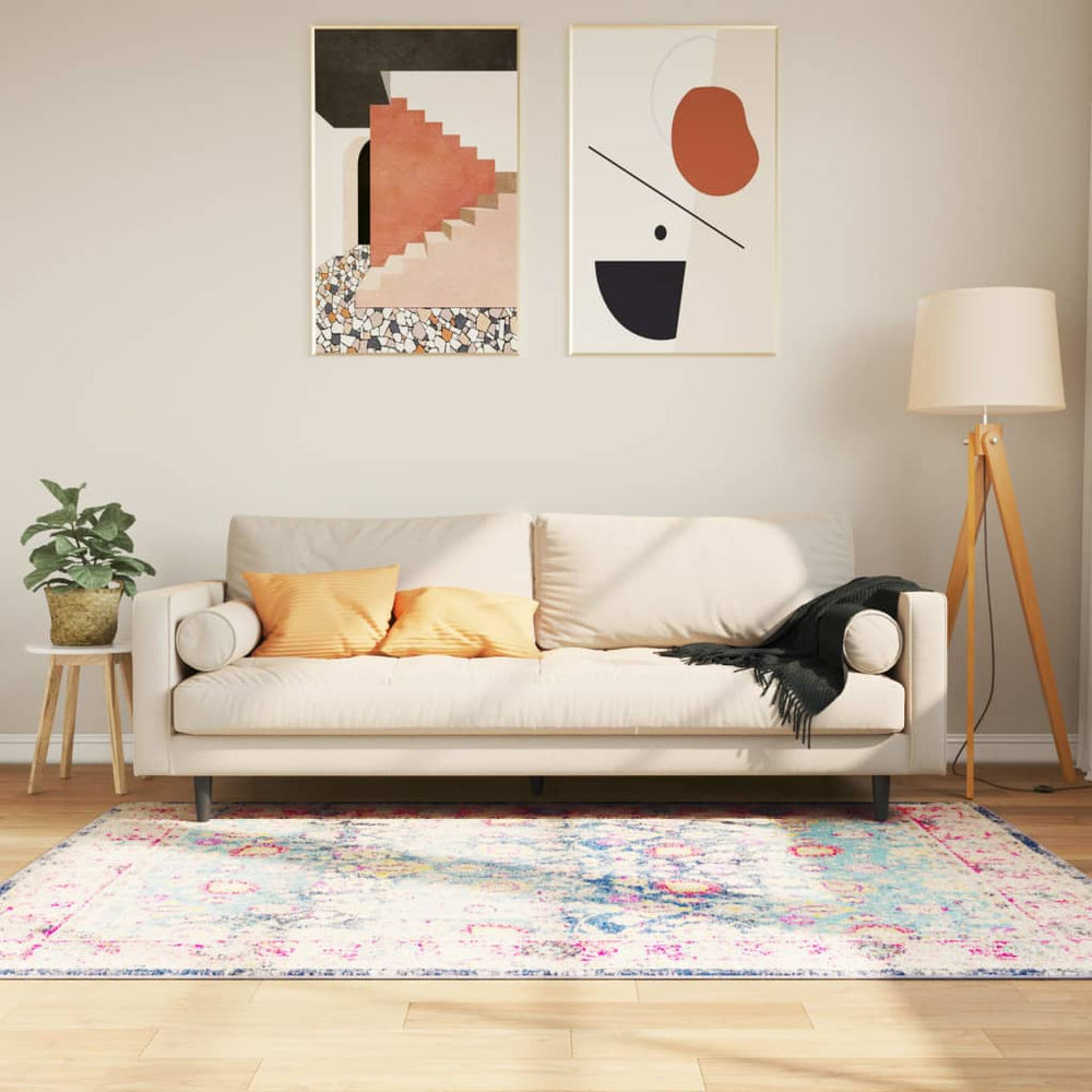 vidaXL Washable Rug Multicolored 120x180 cm