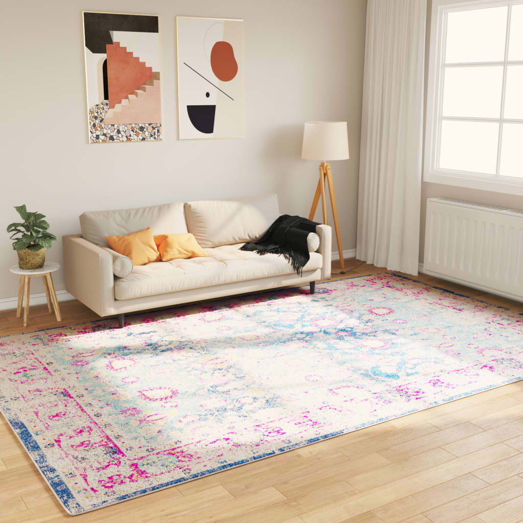 vidaXL Washable Rug Multicolour 190x300 cm
