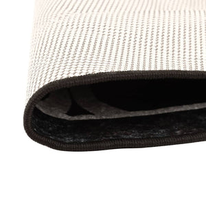 vidaXL Washable Rug Black and White Ø 120 cm