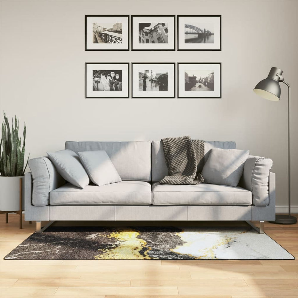 vidaXL Washable Rug Multicolour 80x150 cm
