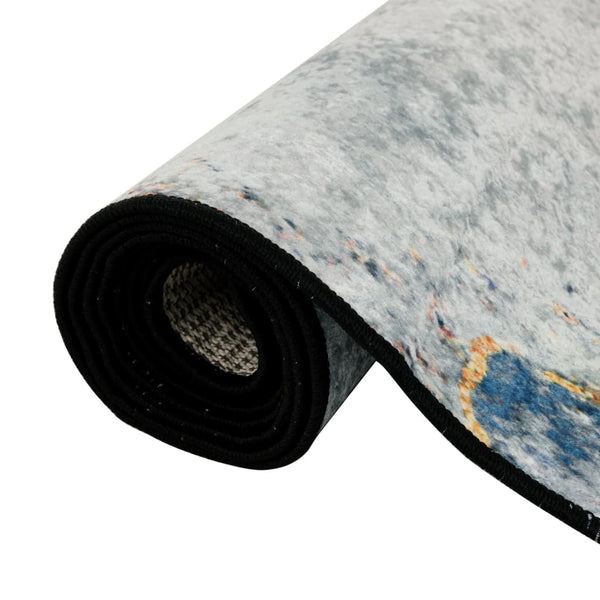 vidaXL Washable Rug Multicolored 80x300 cm