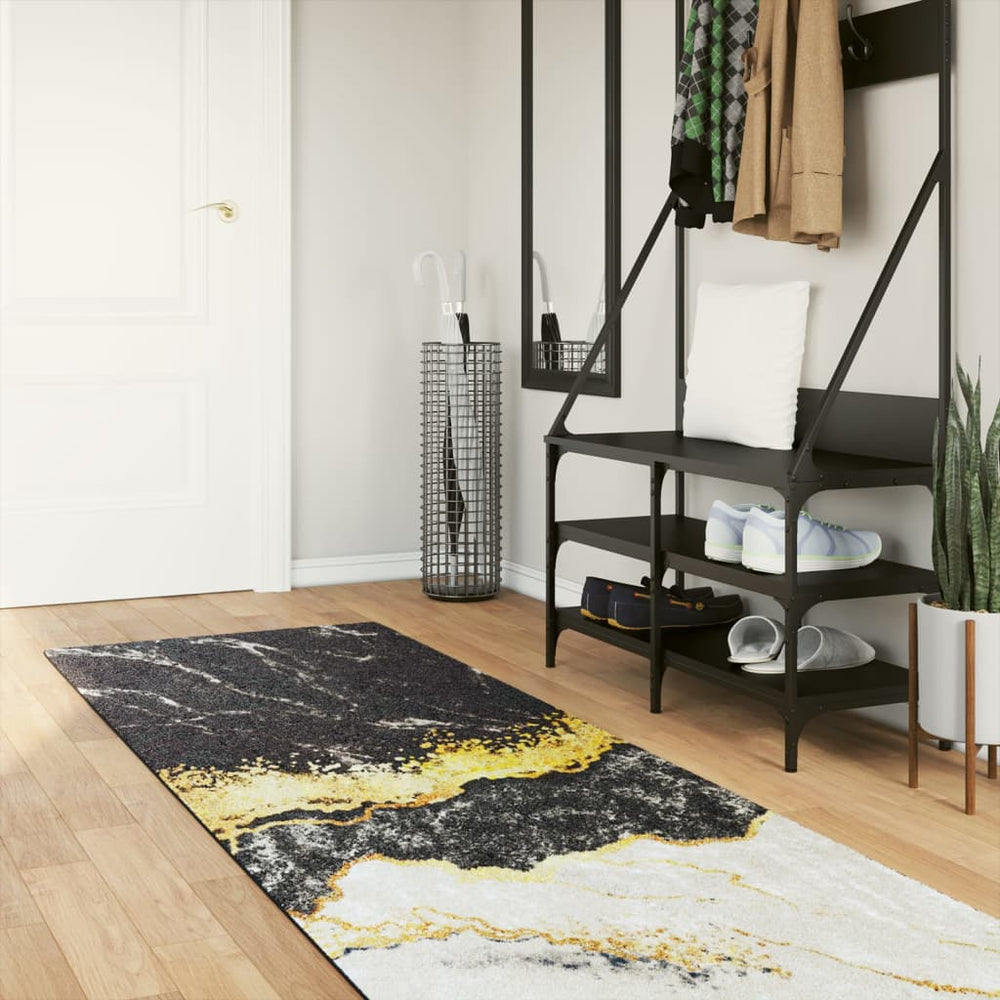 vidaXL Washable Rug Multicolored 80x300 cm