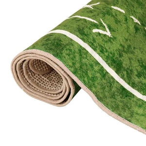 vidaXL Green Kids' Rug 160x230 cm Football Field Washable