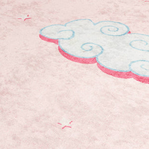 vidaXL Children's Rug Pink 160x230 cm Unicorn Washable