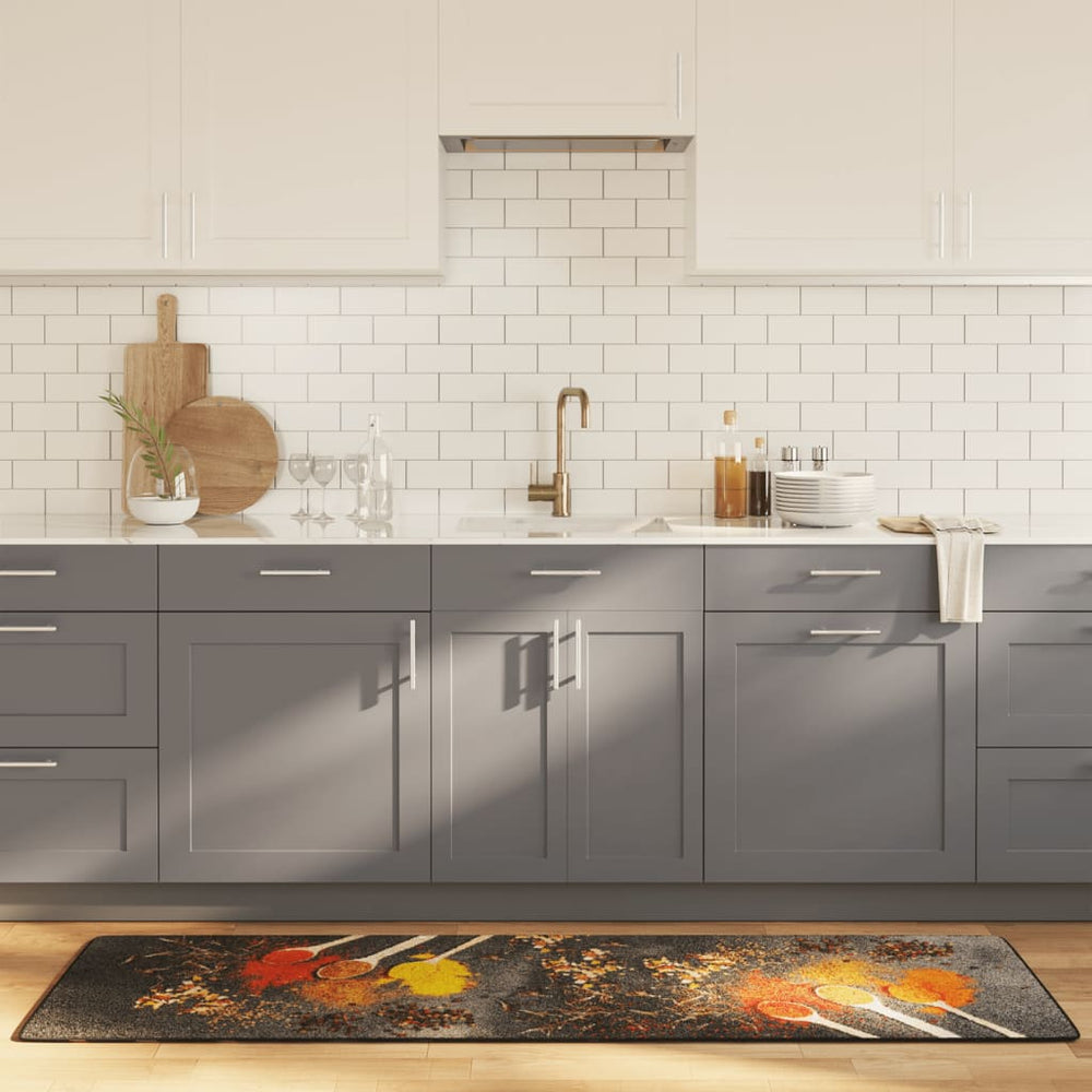 vidaXL Kitchen Runner Multicolor 60x180 cm Washable