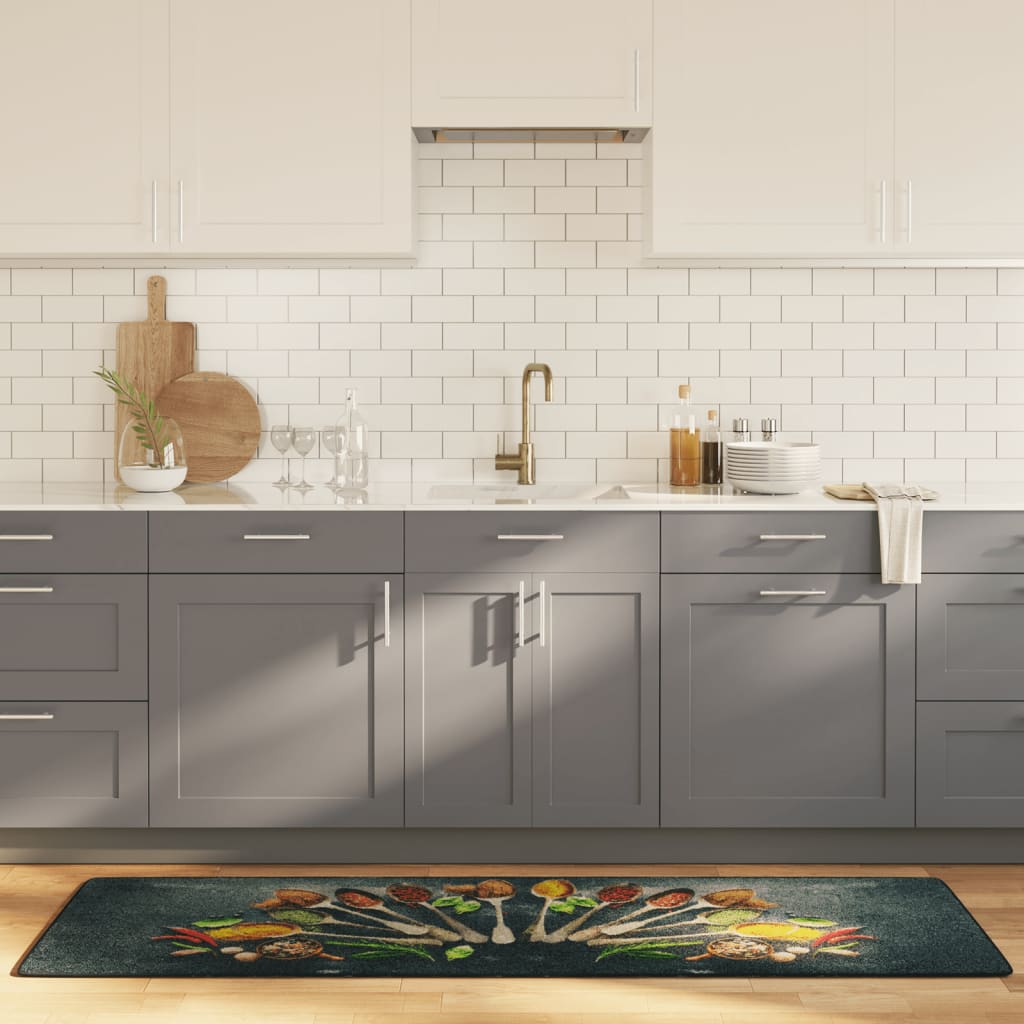 vidaXL Kitchen Runner Multicolor 60x180 cm Washable
