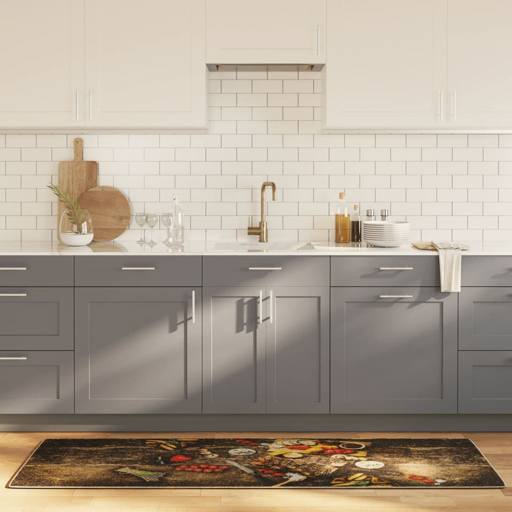 vidaXL Kitchen Runner Multicolor 60x180 cm Washable
