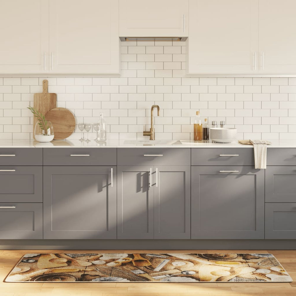 vidaXL Kitchen Runner Multicolor 60x180 cm Washable