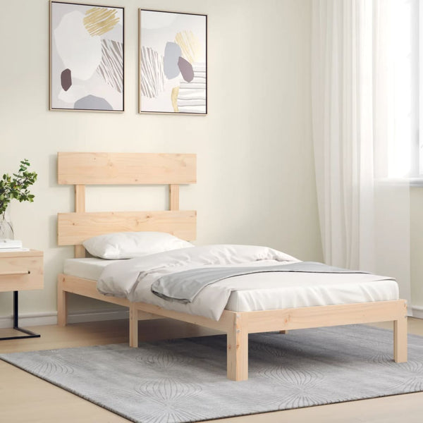 vidaXL Solid Wood Bed Frame without Mattress Pine Wood