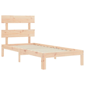vidaXL Solid Wood Bed Frame without Mattress Pine Wood