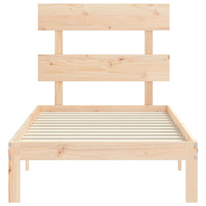 vidaXL Solid Wood Bed Frame without Mattress Pine Wood