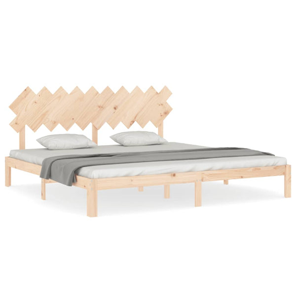 vidaXL Solid Wood Bed Frame without Mattress 200x200 cm Pine