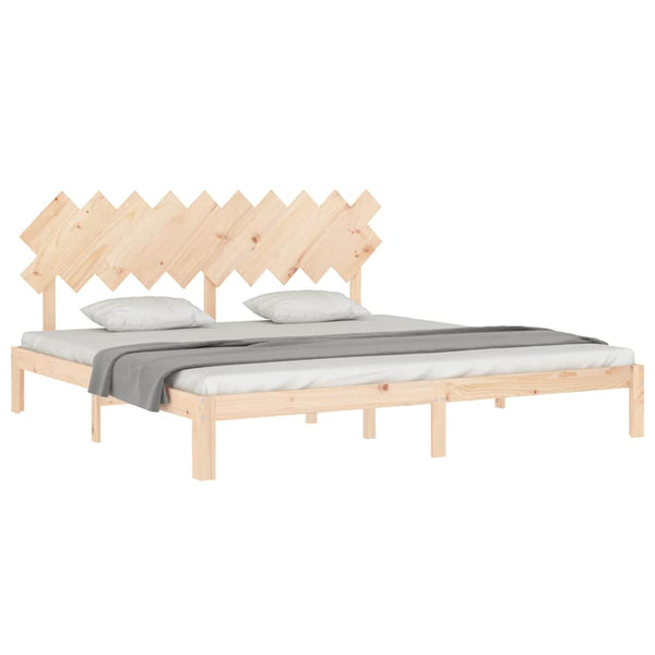 vidaXL Solid Wood Bed Frame without Mattress 200x200 cm Pine