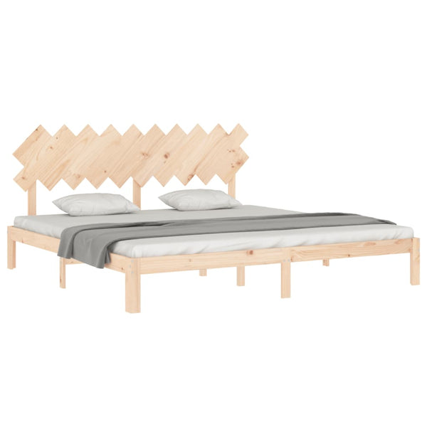 vidaXL Solid Wood Bed Frame without Mattress 200x200 cm Pine