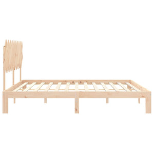 vidaXL Solid Wood Bed Frame without Mattress 200x200 cm Pine