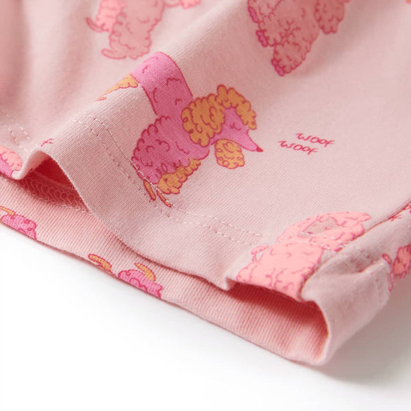 Kids' Short Sleeve Pajamas Light Pink 92