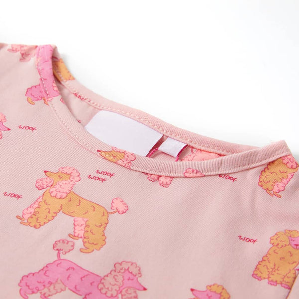 Kids' Short Sleeve Pajamas Light Pink 92