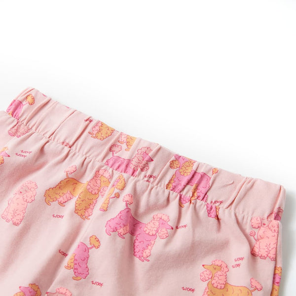 Kids' Short-Sleeved Pyjamas Light Pink 104