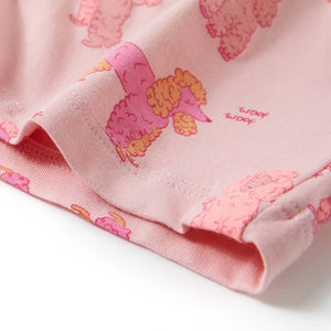 Kids' Short-Sleeved Pyjamas Light Pink 104