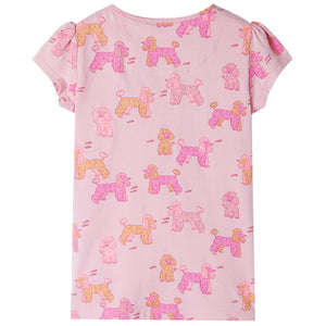 Kids' Short-Sleeved Pyjamas Light Pink 104