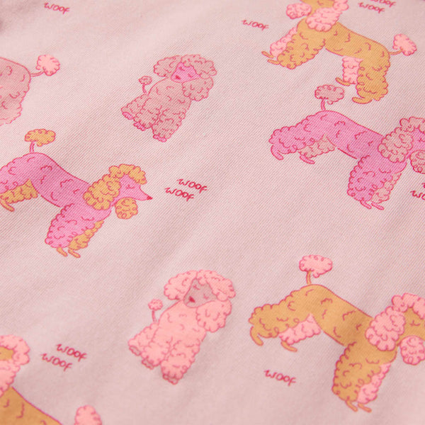 Kids' Short-Sleeved Pyjamas Light Pink 104