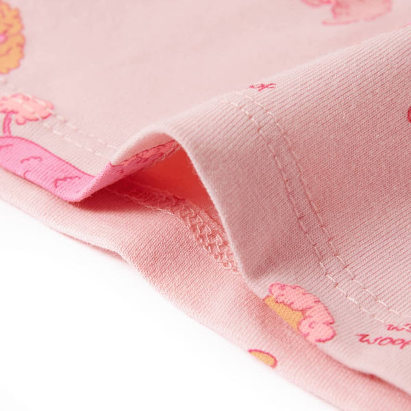 Kids' Short-Sleeved Pyjamas Light Pink 104
