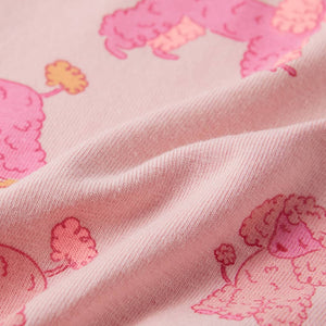 Kids' Short-Sleeved Pyjamas Light Pink 104