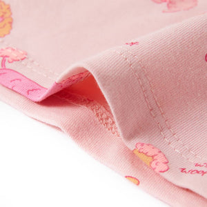 Kids' Short-Sleeved Pajamas Light Pink 128