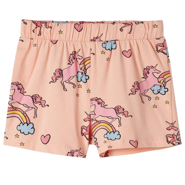 Kids' Short-Sleeved Pajamas Light Orange 104