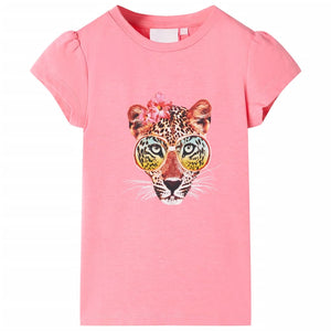 Kids' T-Shirt Neon Pink 140