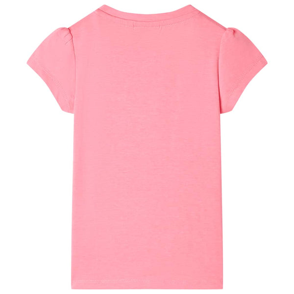 Kids' T-Shirt Neon Pink 140