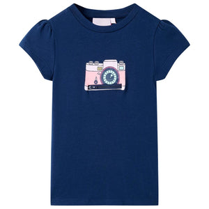 Kids' T-shirt Navy Blue 116