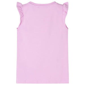Kids' Ruffle Sleeve T-Shirt Purple 104