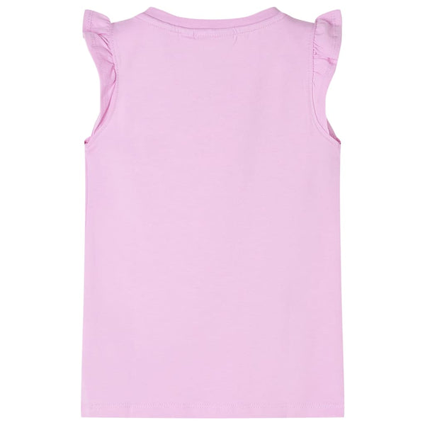 Girls' Ruffle Sleeve T-Shirt Purple 140