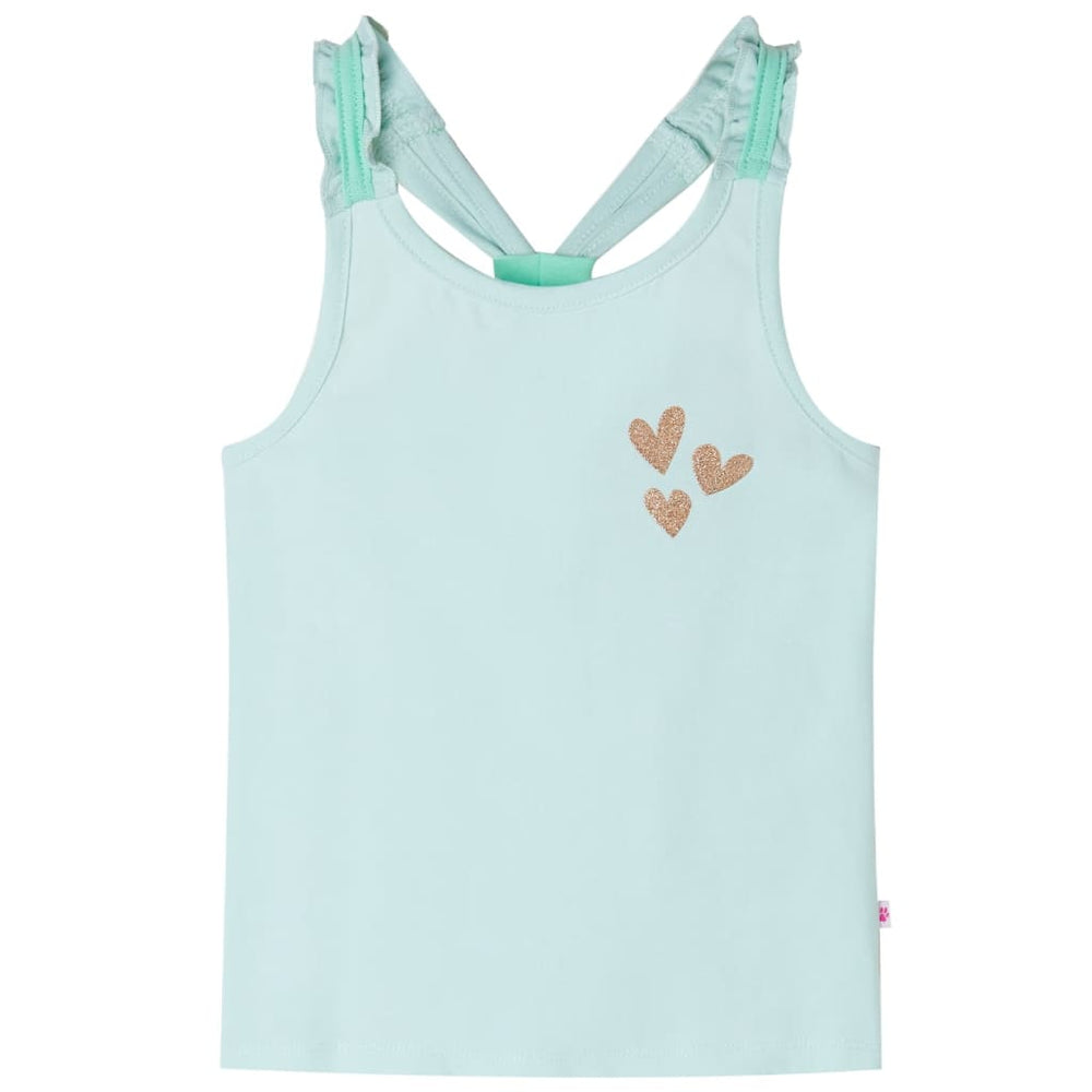 Kids' Tank Top Light Mint Green 140
