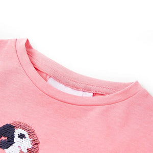 Kids' T-Shirt Neon Pink 104