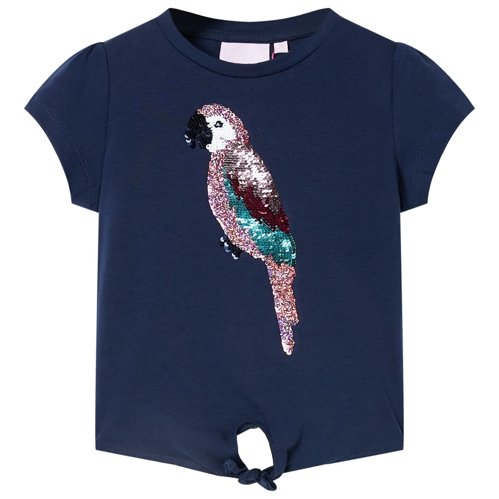 Kids' T-shirt Navy Blue 128