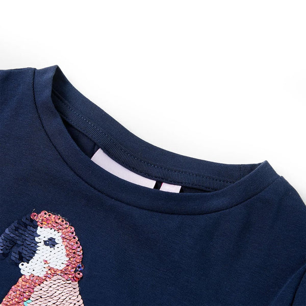 Kids' T-shirt Navy Blue 128