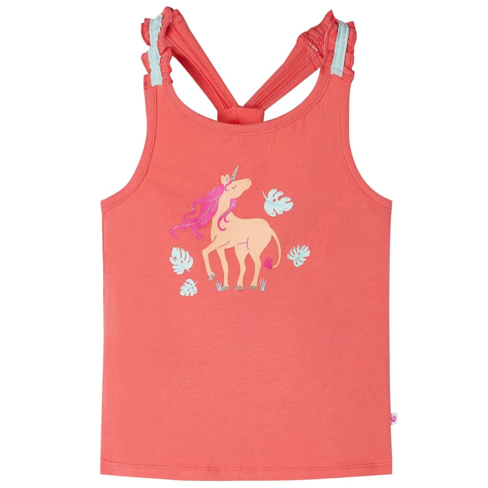 Kids' Coral Pink Tank Top 116