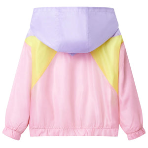 Kids' Hooded Zipper Jacket Multicolored 128