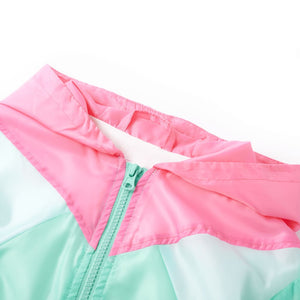 Kids' Hooded Zipper Jacket Multicolored 128