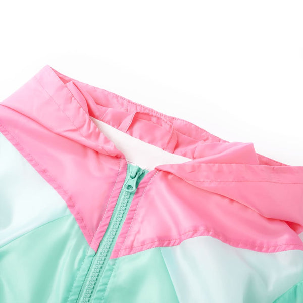 Kids' Hooded Zipper Jacket Multicolored 128