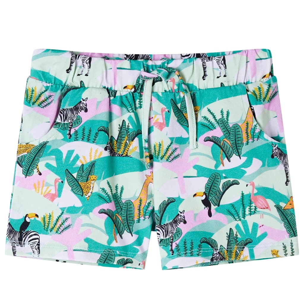 Kids' Shorts with Drawstring Light Mint Green 92
