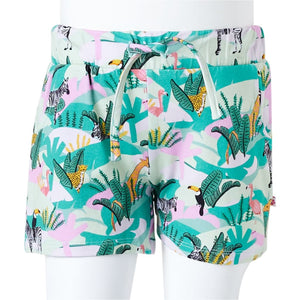 Kids' Shorts with Drawstring Light Mint Green 92