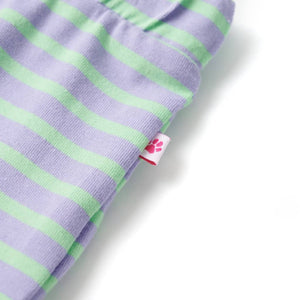Girls' Skirt with Stripes Straight Bright Mint Green 116
