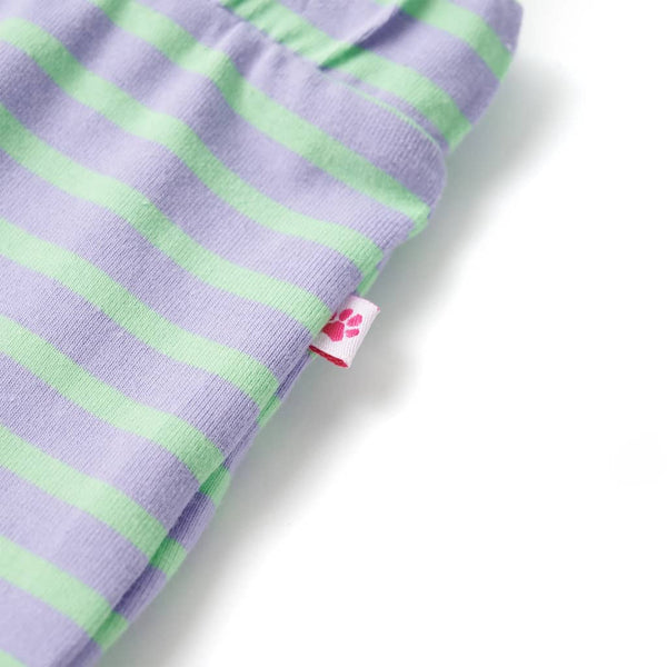 Girls' Skirt with Stripes Straight Bright Mint Green 116